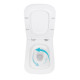 Готове рішення Qtap для ванної кімнати: підвісний унітаз Tern Ultra Quiet 490x365x325 + комплект інсталяції Standard (кругла клавіша Chrome)