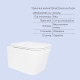 Готове рішення Qtap для ванної кімнати: підвісний унітаз Crow Rimless 485x340x330 + комплект інсталяції Standard (лінійна клавіша White)