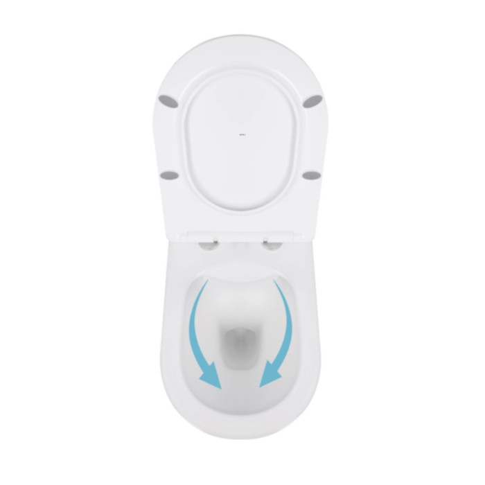 Готове рішення Qtap для ванної кімнати: підвісний унітаз Swan Rimless 520x360x320 + комплект інсталяції Standard (кругла клавіша Chrome)