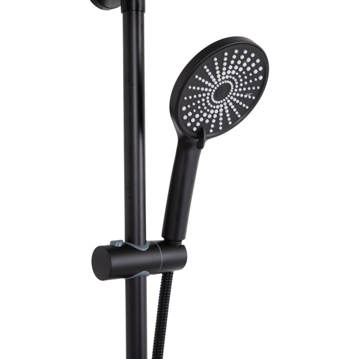 Душова система для душу Qtap Jay на два споживача QTJAY110BLM45550 Black Matt
