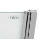 Штора на ванну Qtap Standard CRM407513APR скло Pear 6 мм, 75х140 см, права