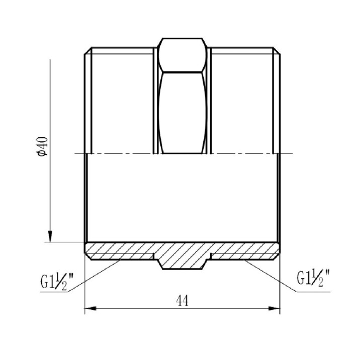 Ніпель Thermo Alliance Forte 1 1/2" SF35840