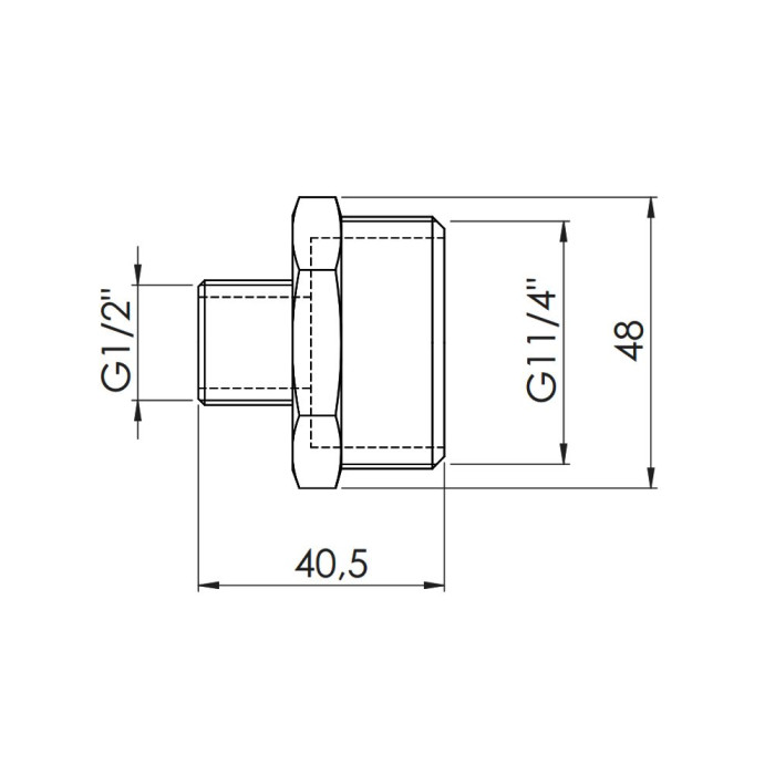 Ніпель редукційний Thermo Alliance Forte 1 1/4х1/2" SF3593215