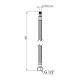 Гнучка підводка для води Thermo Alliance Forte М10 40 см (пара) SF390W40