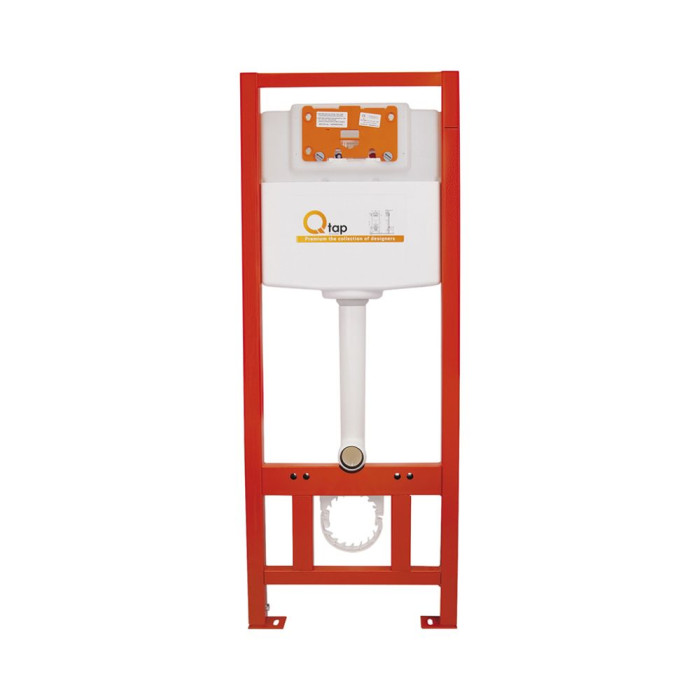 Готове рішення Qtap для ванної кімнати: підвісний унітаз Tern Rimless 490x340x350 + комплект інсталяції Nest 4 в 1 (квадратна клавіша Chrome)