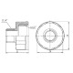 Перехід Thermo Alliance Forte 1/2"х1/4" ВЗ SF360156