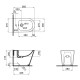 Біде підлогове Qtap Swan 560х360х410 White QT15443378W