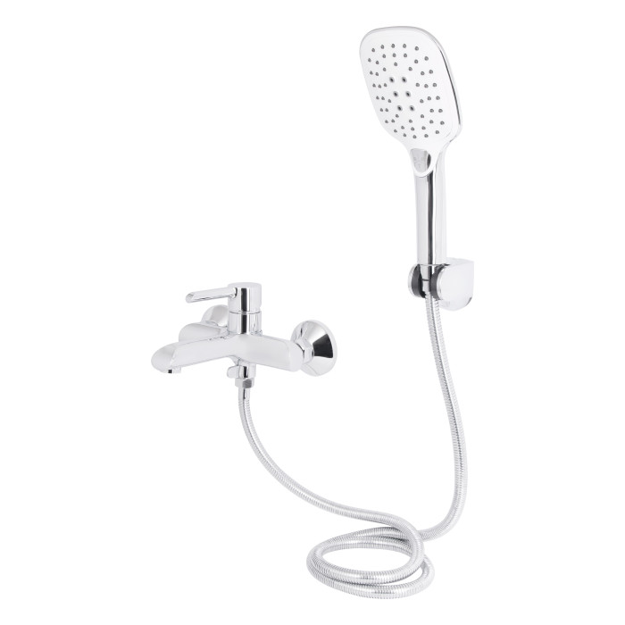 Змішувач для ванни Qtap Grand (з душовим гарнітуром) QTGRACRM006 Chrome