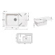 Кухонна мийка Lidz 770x490/200 WHI-01 (LIDZWHI01770490200)