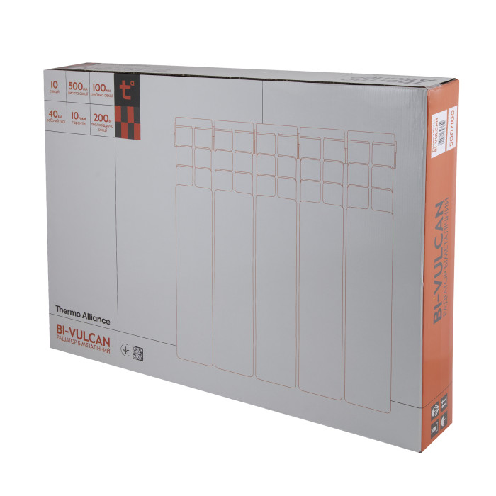 Радіатор біметалічний Thermo Alliance Bi-Vulcan 500/100 1,6 кг