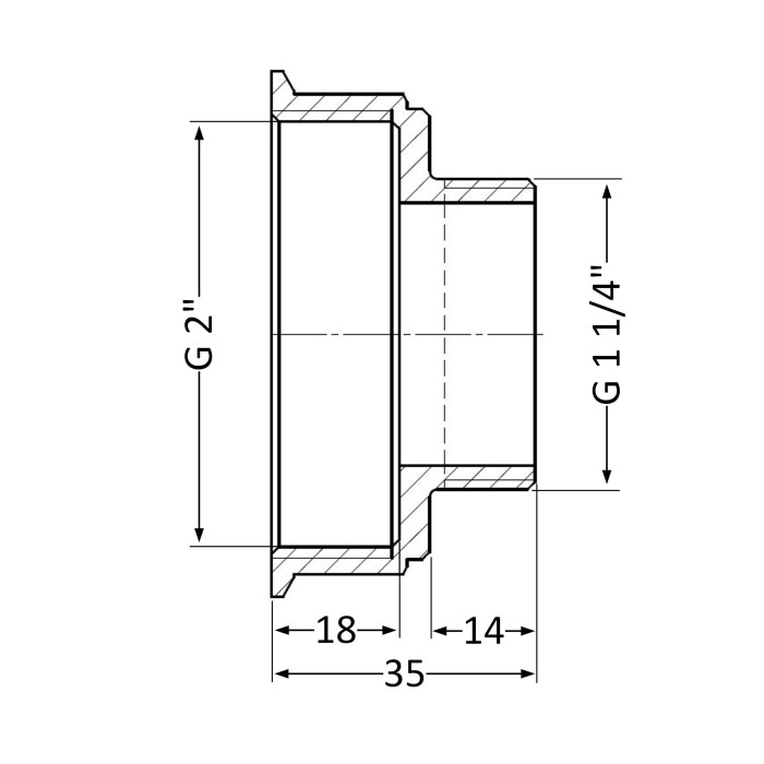Перехідник Thermo Alliance Standart 2"х1 1/4" ВЗ SD4095032