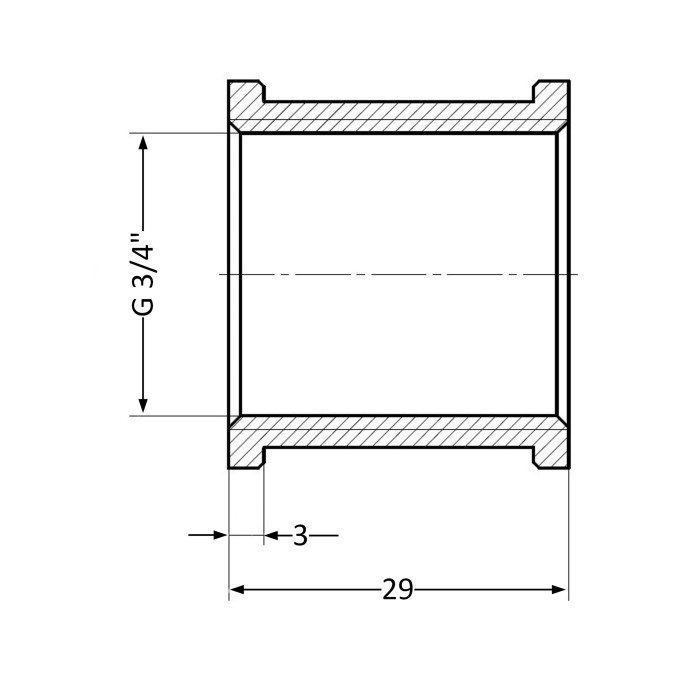 Муфта Thermo Alliance Standart 3/4" ВР SD40420