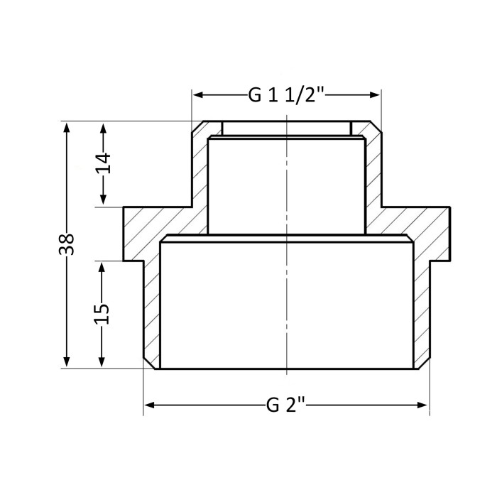 Ніпель Thermo Alliance Standart 2"х1 1/2" ЗР SD4085040