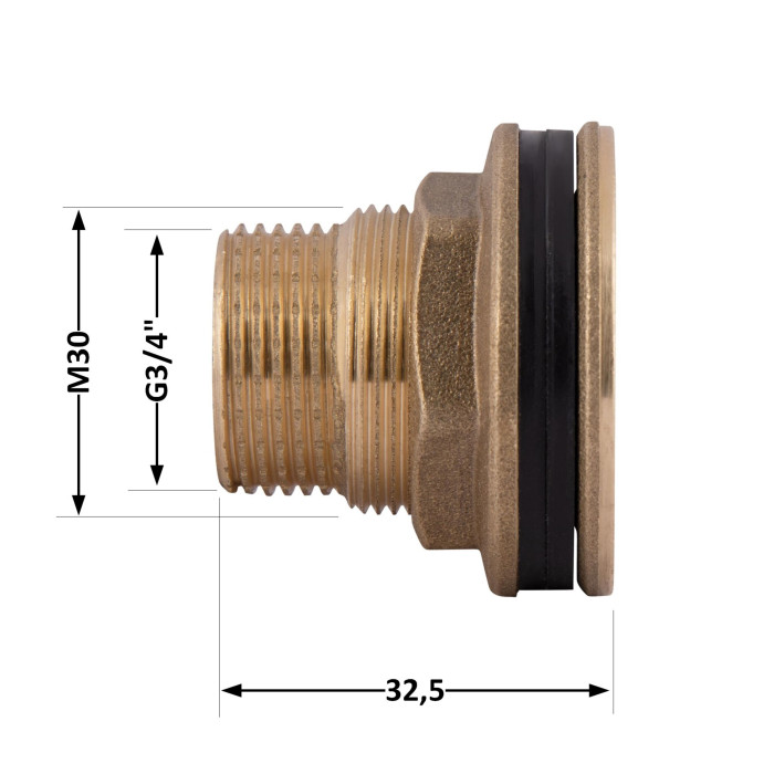 Врізка Thermo Alliance Standart 3/4" в бак SD40020
