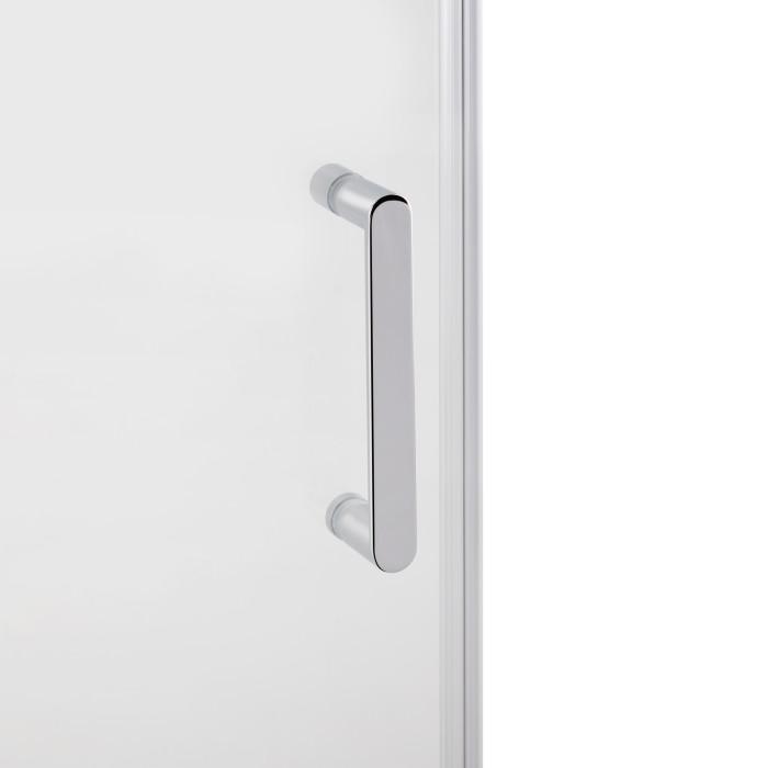 Душові двері в нішу Qtap Taurus CRM2013-14.C6 130-140x200 см, скло Clear 6 мм, покриття CalcLess
