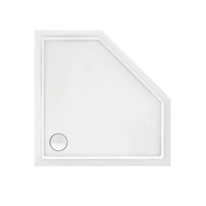 Душовий піддон Qtap Diamond 301112 100x100x12 см + сифон