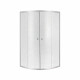 Душова кабіна Lidz Latwa SC80x80.SAT.HIGH.FR, скло Frost 4 мм без піддона