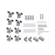 Душова кабіна Lidz Latwa SC80x80.SAT.LOW.FR, скло Frost 4 мм без піддона
