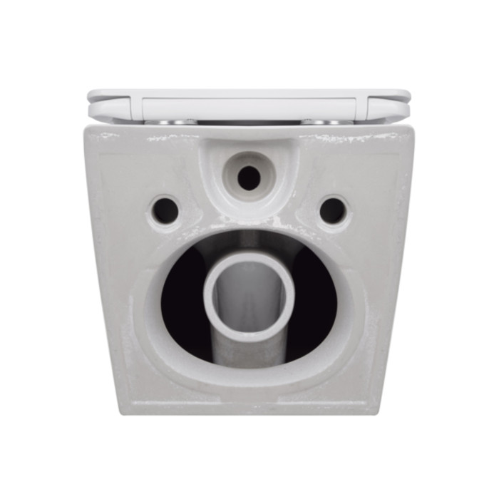 Унітаз підвісний Qtap Jay безободковий Ultra Quiet з сидінням Soft-close QT07335177W