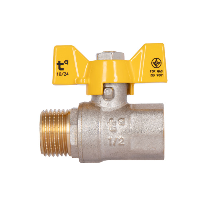 Кран кульовий Thermo Alliance Base 1/2" ВЗ для газу (метелик) SD607G15