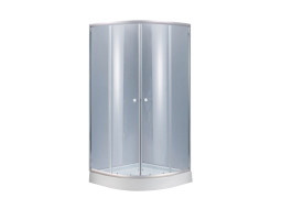 Душова кабіна Lidz Latwa SC90x90.SAT.LOW.GR, скло тон. 4 мм + Lidz Душовий піддон KAPIELKA ST90x90x14