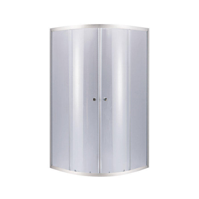 Душова кабіна Lidz Latwa SC90x90.SAT.LOW.GR, скло тон. 4 мм + Lidz Душовий піддон KAPIELKA ST90x90x14