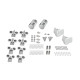 Душова кабіна Lidz Latwa SC90x90.SAT.LOW.GR, скло тон. 4 мм + Lidz Душовий піддон KAPIELKA ST90x90x14