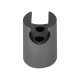 Тримач для ручного душу Qtap Spojeni округлий QT829910842854GRP Graphite