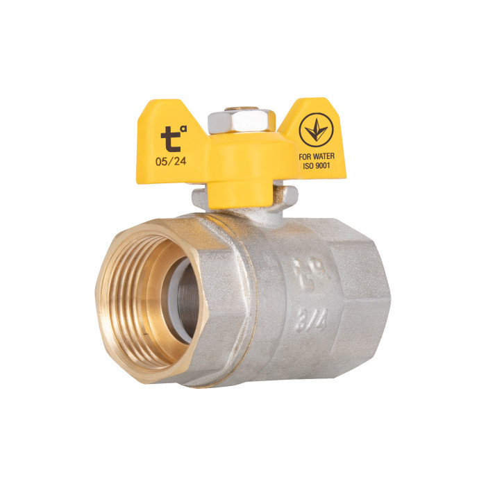 Кран кульовий Thermo Alliance Base 3/4" ВР для газу (метелик) SD602G20