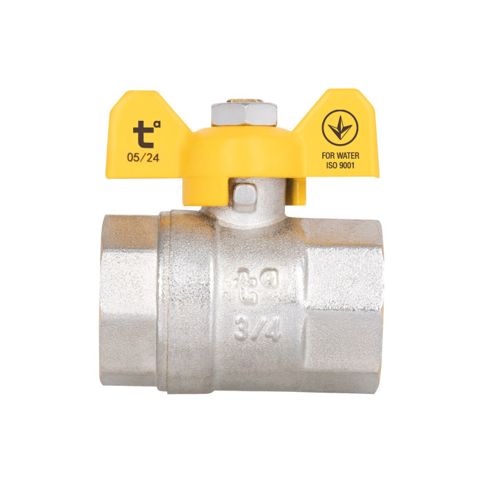 Кран кульовий Thermo Alliance Base 3/4" ВР для газу (метелик) SD602G20