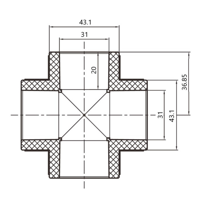 Хрестовина PPR Thermo Alliance 32