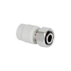 Муфта під Євроконус PPR із накидною гайкою Thermo Alliance 20х3/4" ВР з латунним штоком