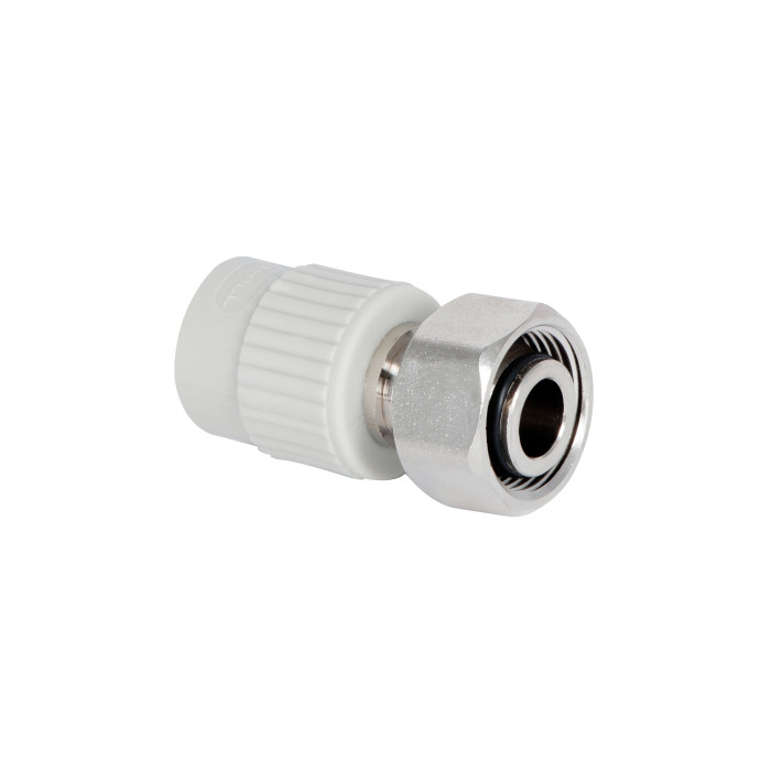 Муфта під Євроконус PPR із накидною гайкою Thermo Alliance 20х3/4" ВР з латунним штоком