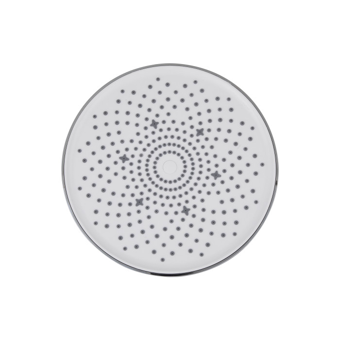 Лійка для верхнього душу Qtap Hlavova D 230 мм округла QTHLA107CRM45787 Chrome/White