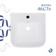 Раковина для підлоги моноблок Qtap Crow 445x420x840 White QT0511G315WN