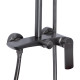 Душова система для душу Qtap Slavonice на два споживачі QTSLA110GMB45913 Gunmetal Black PVD