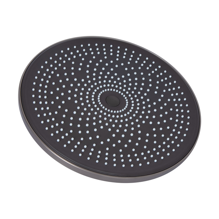 Душова система для душу Qtap Slavonice на два споживачі QTSLA110GMB45913 Gunmetal Black PVD