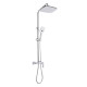 Душова система універсальна Qtap Gemini на три споживачі (з виливом) QTGEM111CRW45687 Chrome/White