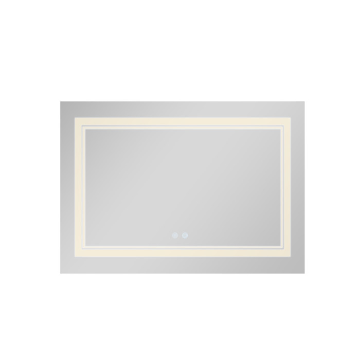 Дзеркало Qtap Cardinal 1200х800 з LED-підсвічуванням Touch, з антизапотіванням, з димером, рег. темп. кольору (3000-6500K) QT0478C12080