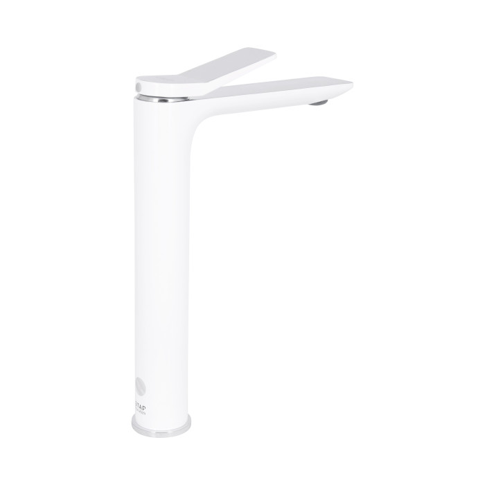Змішувач для раковини Qtap Presto високий QTPRE269CRW45577 Chrome/White