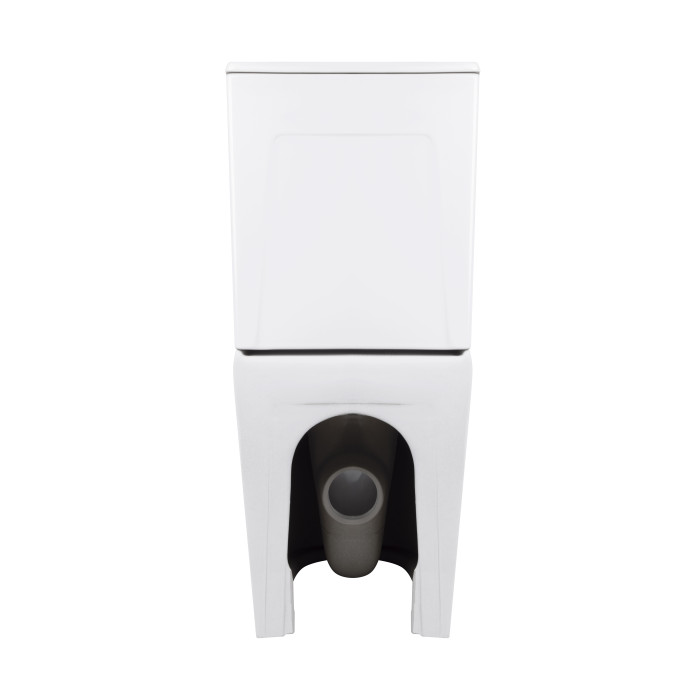 Унітаз підлоговий Qtap Virgo Ultra Quiet безобідковий з сидінням Soft-close WHITE QT18226092AW