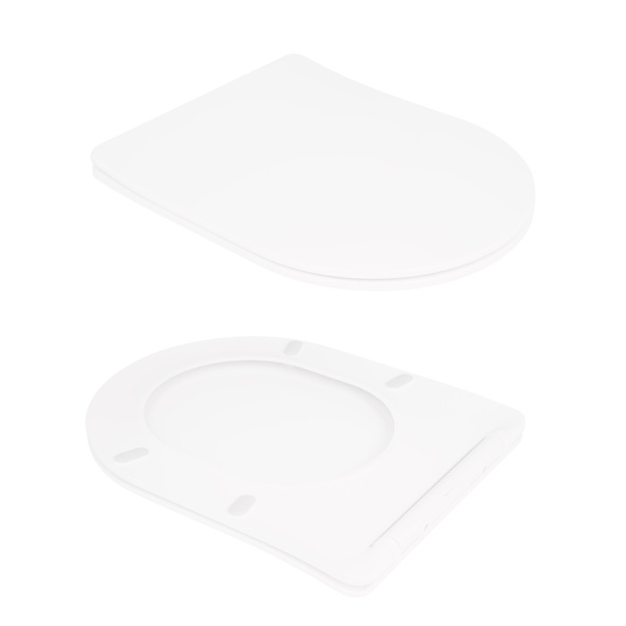 Унітаз підлоговий Qtap Virgo Ultra Quiet безобідковий з сидінням Soft-close WHITE QT18226092AW