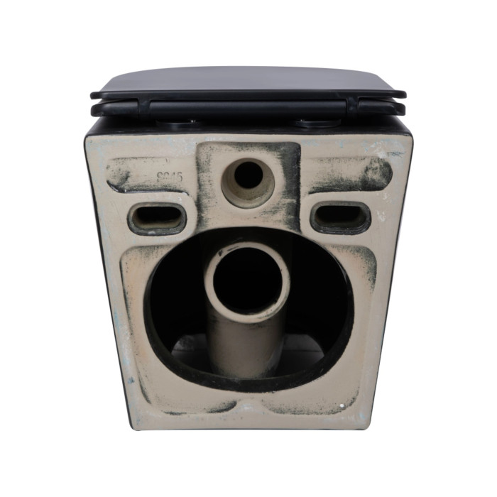 Унітаз підвісний Qtap Scorpio Ultra Quiet безобідковий з сидінням Soft-close MATT BLACK QT14332380AMB