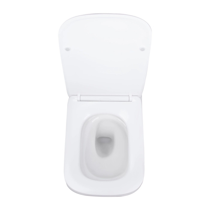 Готове рішення Qtap для ванної кімнати: підвісний унітаз Tern Ultra Quiet 525x345x360 + комплект інсталяції Nest 4 в 1 (кругла клавіша Chrome)