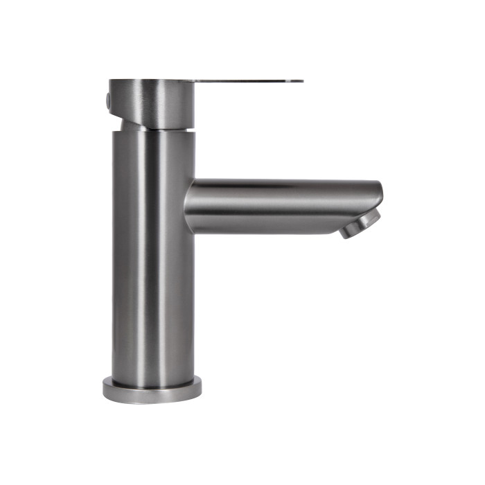 Змішувач для раковини Brinex Pure 001F низький  Graphite BRIPUR001FGRP