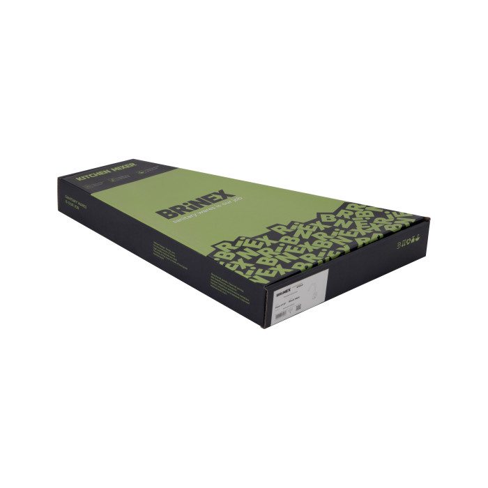 Змішувач для кухні U-образний Brinex Pure 015F U-образний  Graphite BRIPUR015FGRP