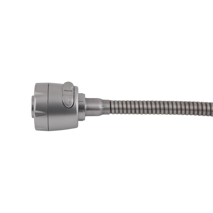 Змішувач для кухні Brinex Pure 015F41 з гнучким виливом   Nickel BRIPUR015F41NKL