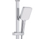 Душова система універсальна Qtap Swan Cascada на три споживачі (з виливом) QTSWA111CRW45570 Chrome/White