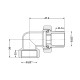 Згін-американка Thermo Alliance Standart 1/2"ВЗ нікель, кутовий TAS191W15