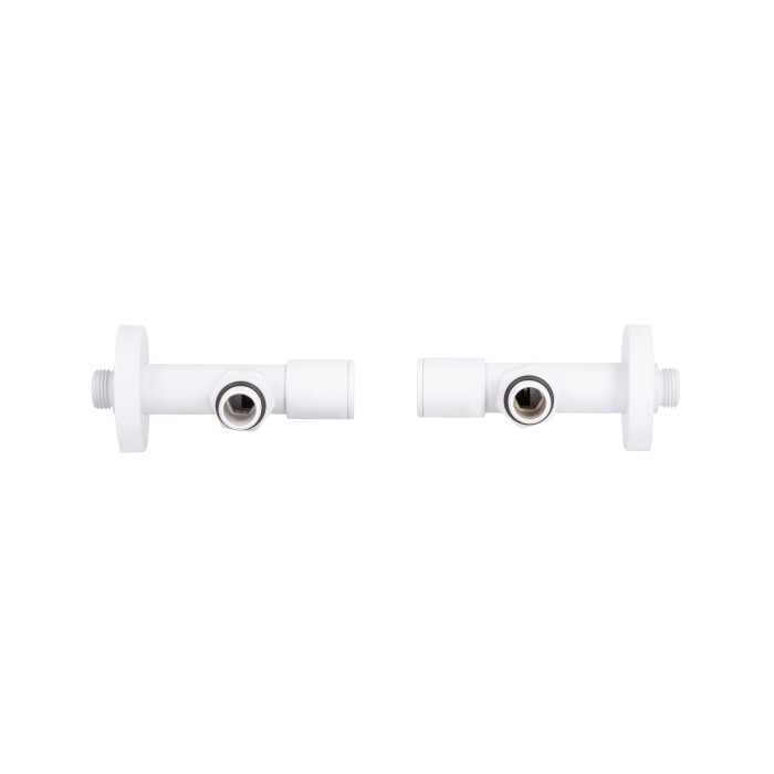 Комплект кранів Thermo Alliance Standart 1/2" З для рушникосушарки кутовий білий SF395W15W